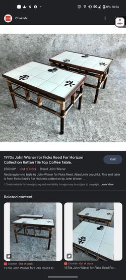 Asian Coffee Table And End Table Thumbnail
