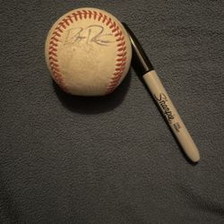 All Star Brent Rooker Signed Baseball 
