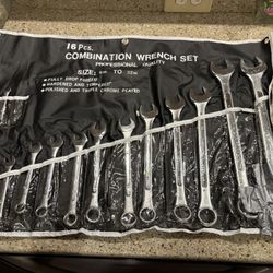 15 Piece Metric Wrench Set 6mm To 32mm