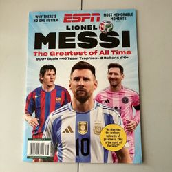 ESPN Magazine Lionel Messi GOAT Argentina FIFA October 2026