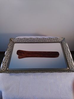 Vintage mirror tray