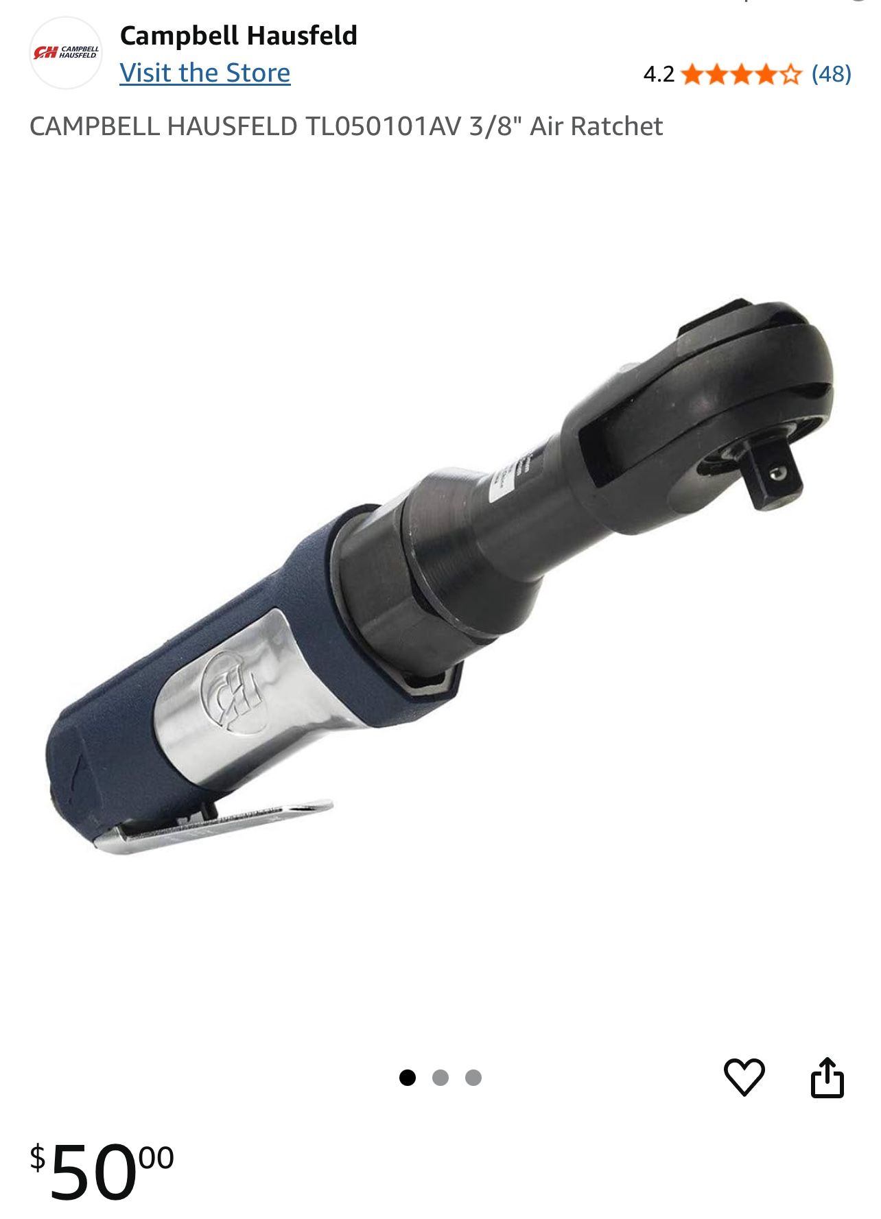 CAMPBELL HAUSFELD 3/8” Drive Air Ratchet