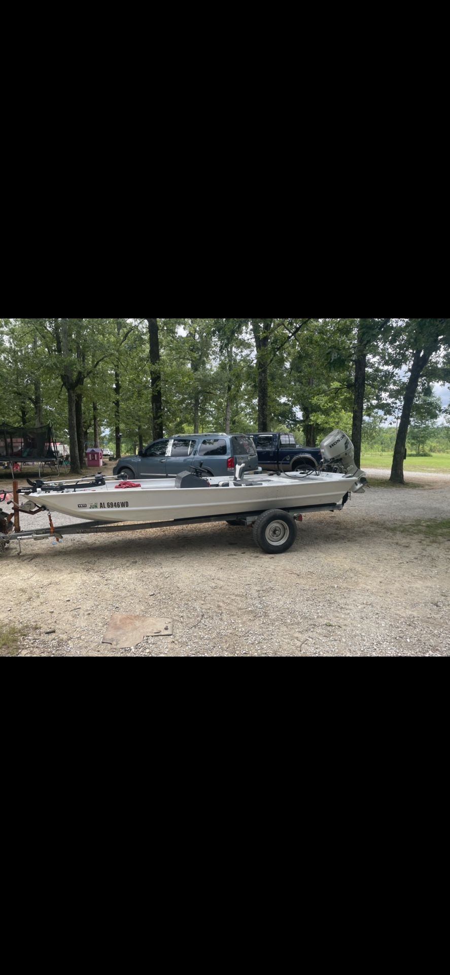 18 Ft Bass Tracker With 50 Hp Honda