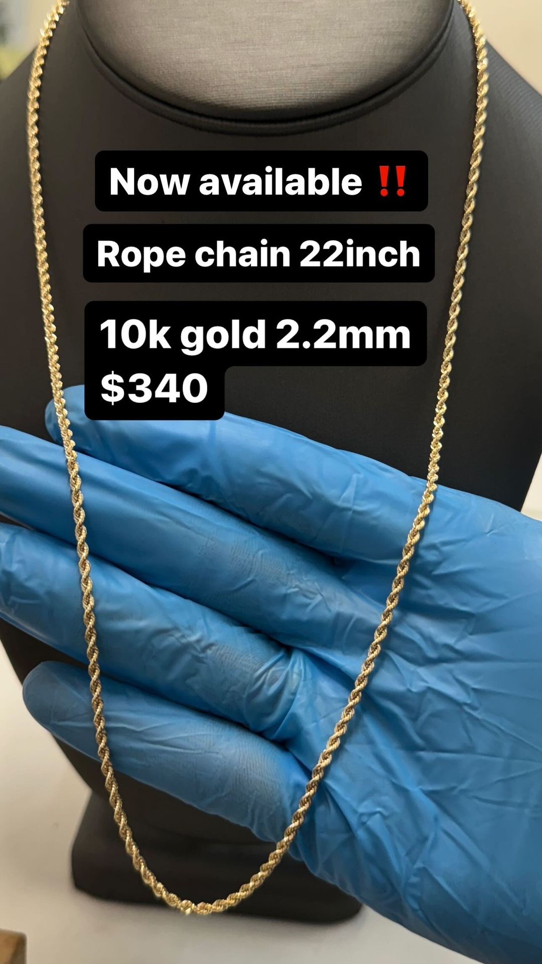10k Gold Rope Chain