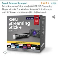 ROKU STREAMING STICK 4K NEW