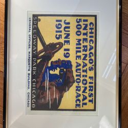 Auto Race Framed Print