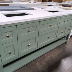 72inch James Martin Bathroom Vanity - Green