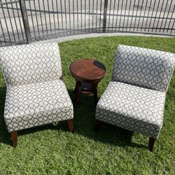 Chair Set With Table