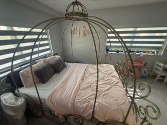 Princess Full Bed Frame and Box Frame - From Rooms To Go