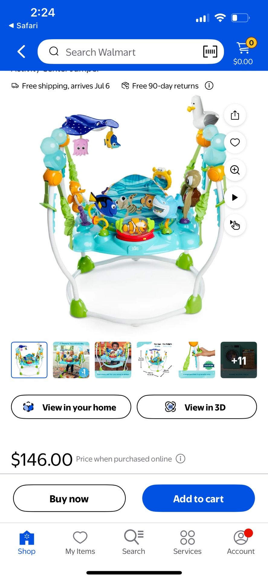 Bright Stars Disney Baby Finding Nemo