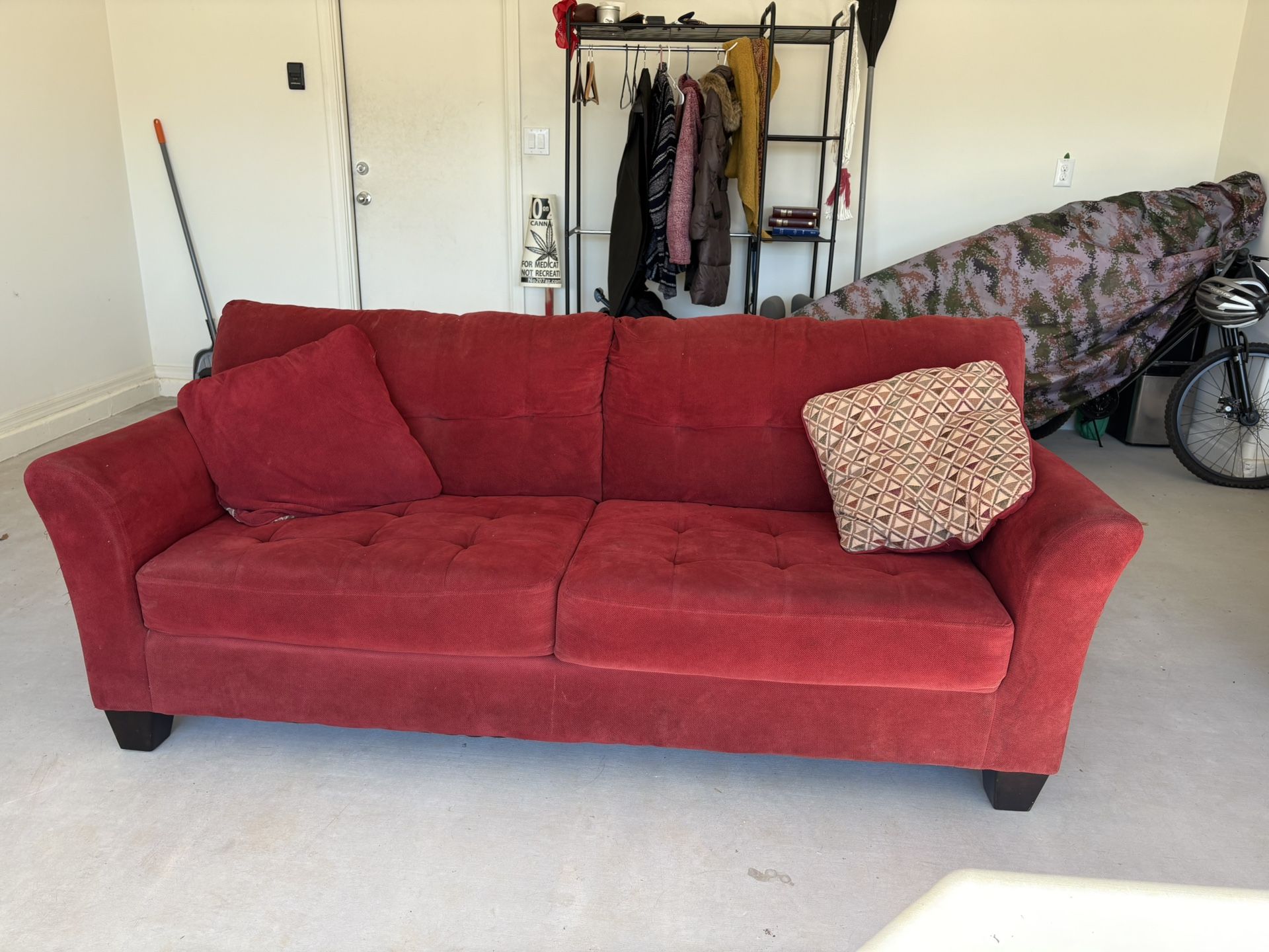 Red Couch Set