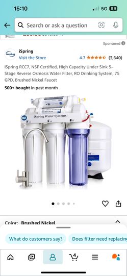 iSpring Reverse Osmosis Filter - Never Used