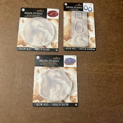 Resin Studio Jewelry, Round Coaster, Geode Coaster Molds, NIB DIY