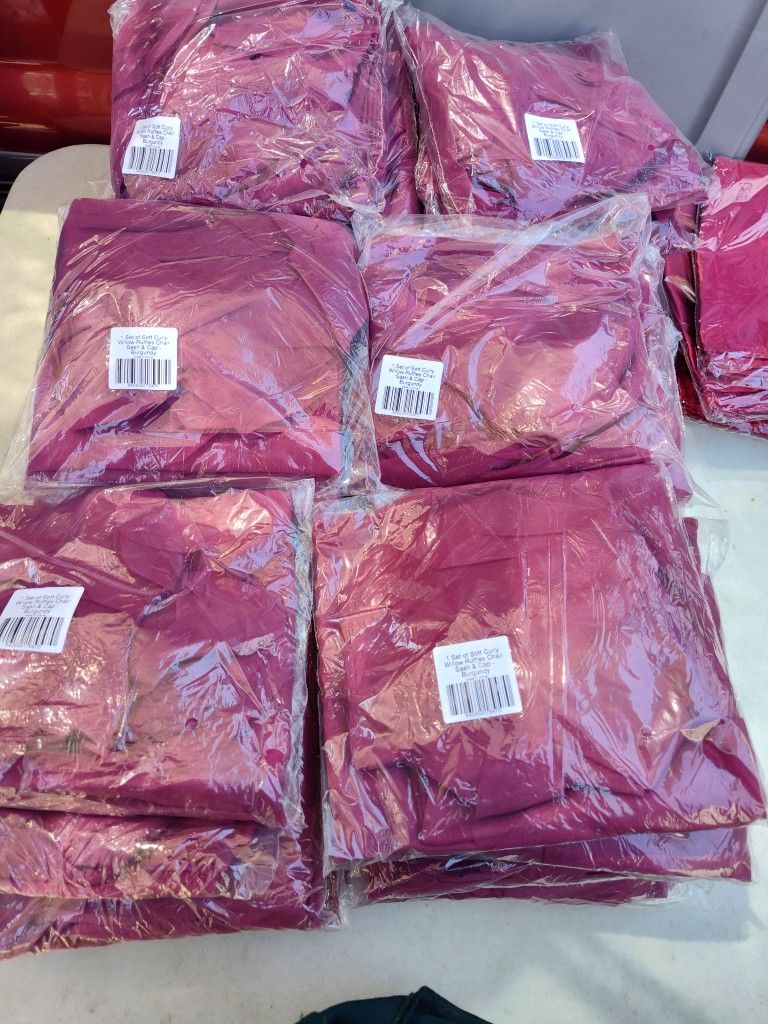 Burgundy Sash And Cap Set And Napkins