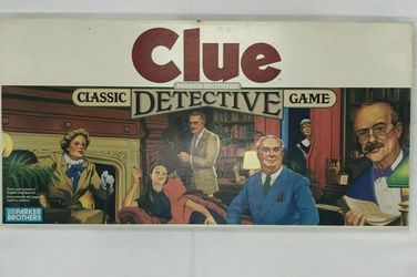 Vintage 1986 Parker Brothers Clue Classic Detective Game - Complete & Nice