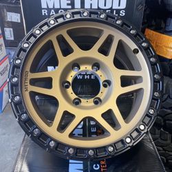 NEW 17” METHOD WHEELS FOR TOYOTA TACOMA 4RUNNER SILVERADO SIERRA