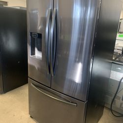 Samsung 36”French Door Refrigerator I’m Black Stainless Working Perfectly 4 Months Warranty 