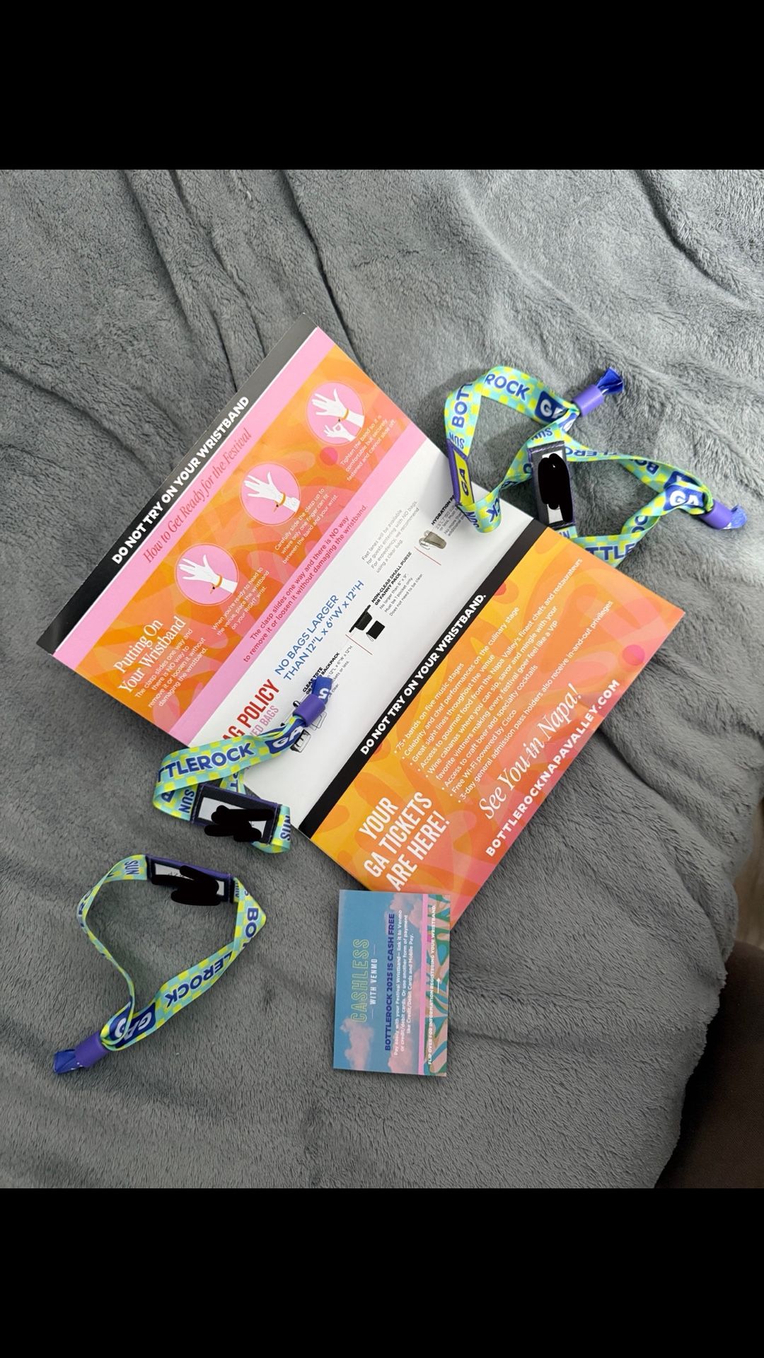 Bottlerock 2025 Wristbands