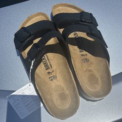 Unisex BIRKENSTOCK Arizona Birko-Flor Sandal Slipper Black Size 10M