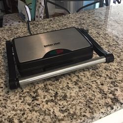 Press Sandwich Maker, 2 Slice Stainless Steel Panini Press Grill, Non-Stick Sandwich Press Maker with Removable Drip Tray for Any Thickness Sandwich, 