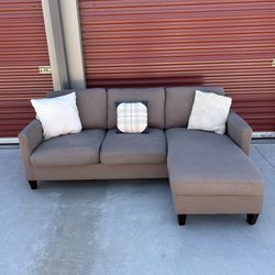 FREE DELIVERY&INSTALLATION Gray Sectional Couch 