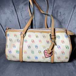 Y2K Dooney & Bourke It Multi-Color Barrel Bag