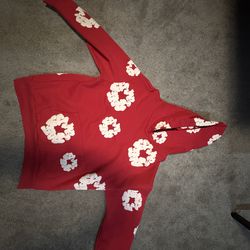 Red denim tears Large brand new
