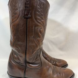 Vintage Dark Brown Men's RED WING Pecos 9801-1 Western Style Boots Size 9B