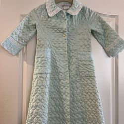Christian Dior Little Girl Vintage Robe And Nightgown Set