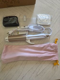 Furiden Lite Dual-Voltage Curling Iron, 2-in-1 Travel Combo for Carry-On