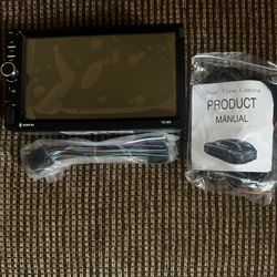 7inch Touchscreen Bluetooth Double Din Car Stereo With Reverse Camera & Mirror Link Capability 