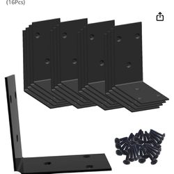 Black Stainless Steel Raised Garden Bed Corners, Comes With Screws. 