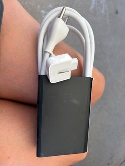 Apple Power Adapter Extension Cable used to extend the reach of your MacBook, iPad, or iMac power adapter.
