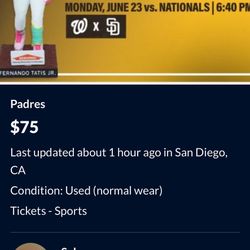 Scammer Padres Tickets 