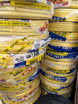 12/2 250ft Romex wire copper electric cable (price is firm)