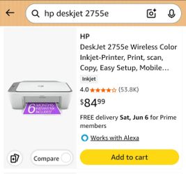 HP Deskjet 2755e Wireless Printer