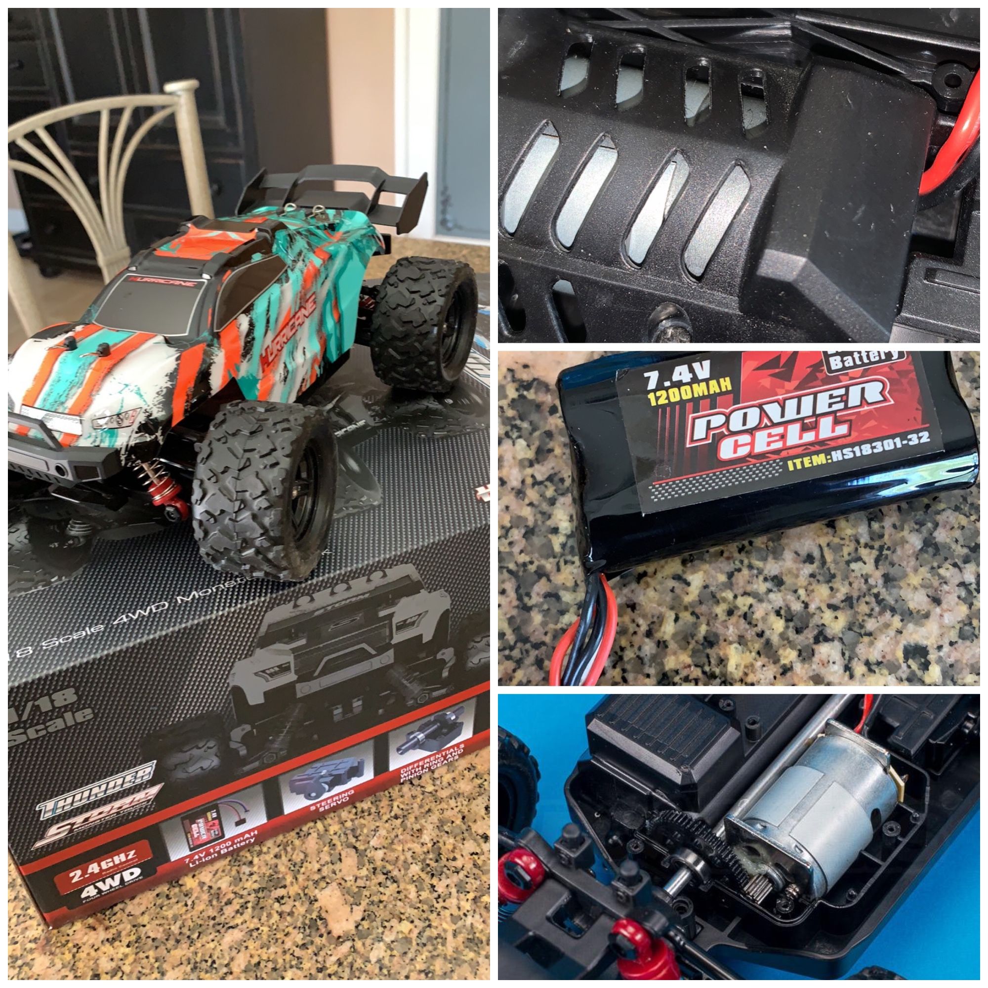 Brand New 1/18 Scale Rc 4x4 Truggy 40+ Kmph