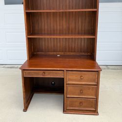 Wood Youth Desk + Hutch