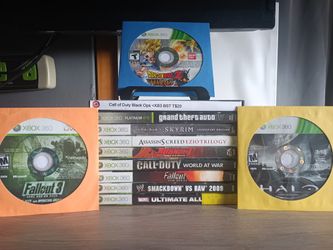 Xbox 360 Games Lot  (💲15 Each Firm.)