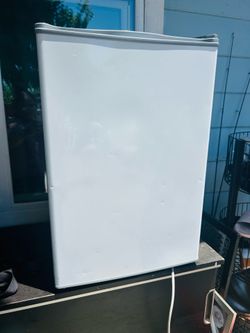 Small white refrigerator