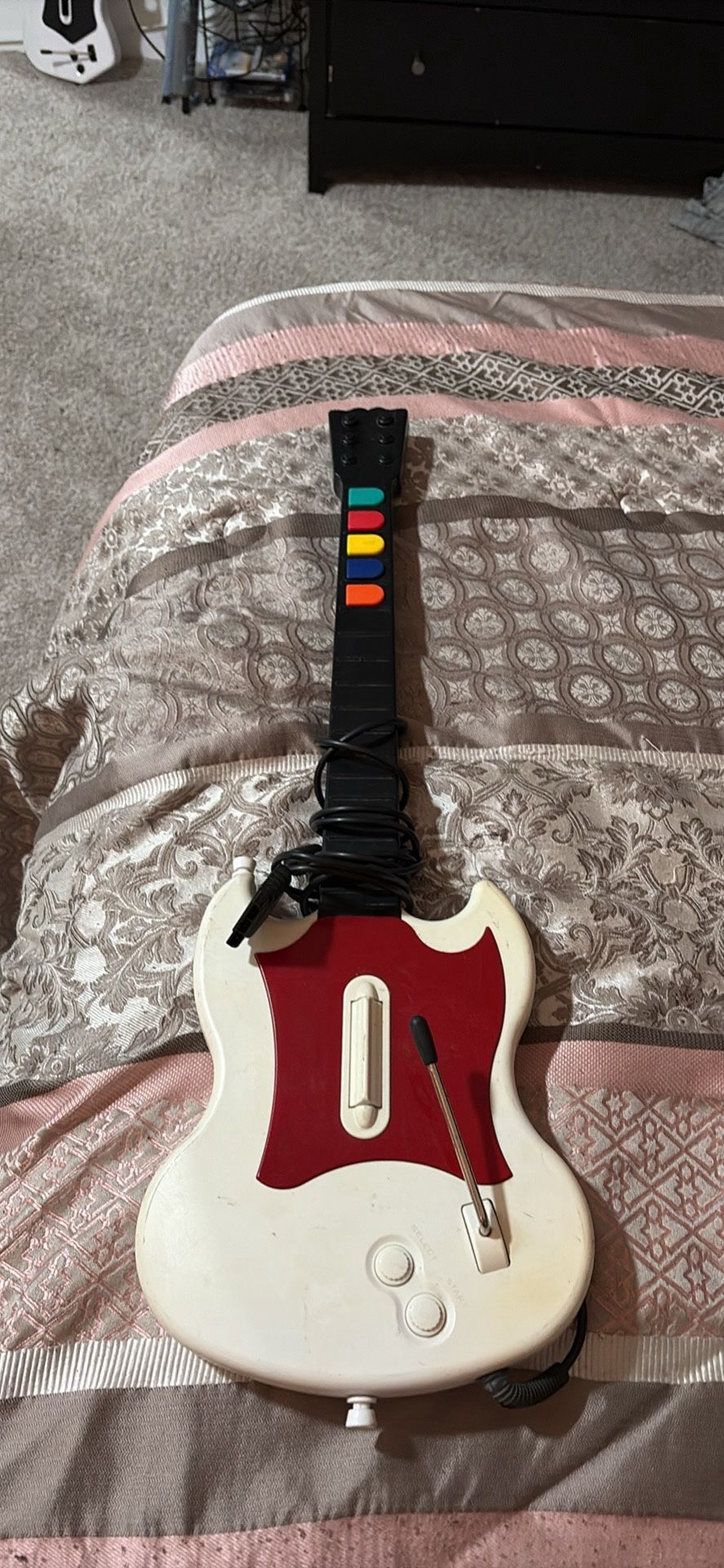 RED OCTANE WIRED PS2 GUITAR HERO CONTROLLER