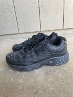 Work filas black shoes