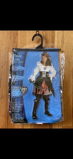 Girls Pirate Lass Costume - Size 8-10