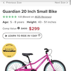 Kids 20 inch bike