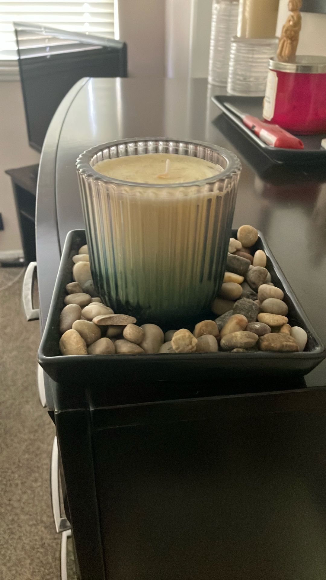 Candle With Tray
