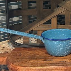 Speckled Enamelware Saucepan Or Ladle