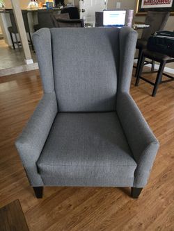 2 Blue Wing Chairs
