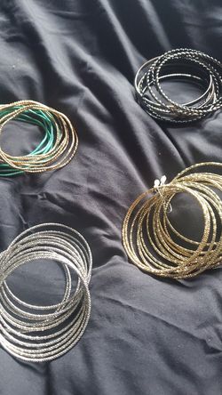 4 sets of bangles/bracelets