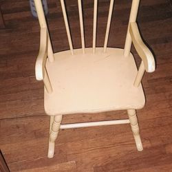 Vintage Child's Rocking Chair With Music Box 