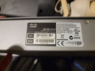 Cisco SG100-16 v2 16-Port Gigabit Switch